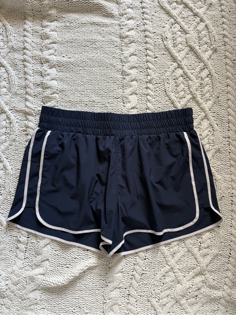 MONDETTA NAVY BLUE MESH WORKOUT SHORTS